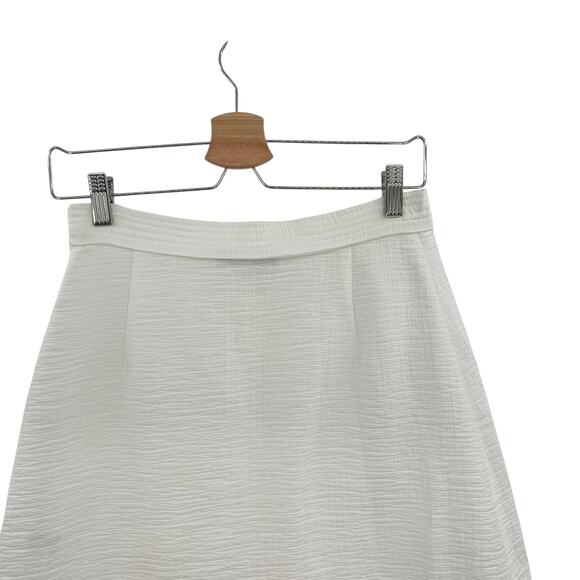 Rachel Comey Bonnie Skirt Ruffle Raw Hem Cotton White Size 6 *Altered - Picture 7 of 12